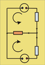 Primer enosmernega električnega vezja
